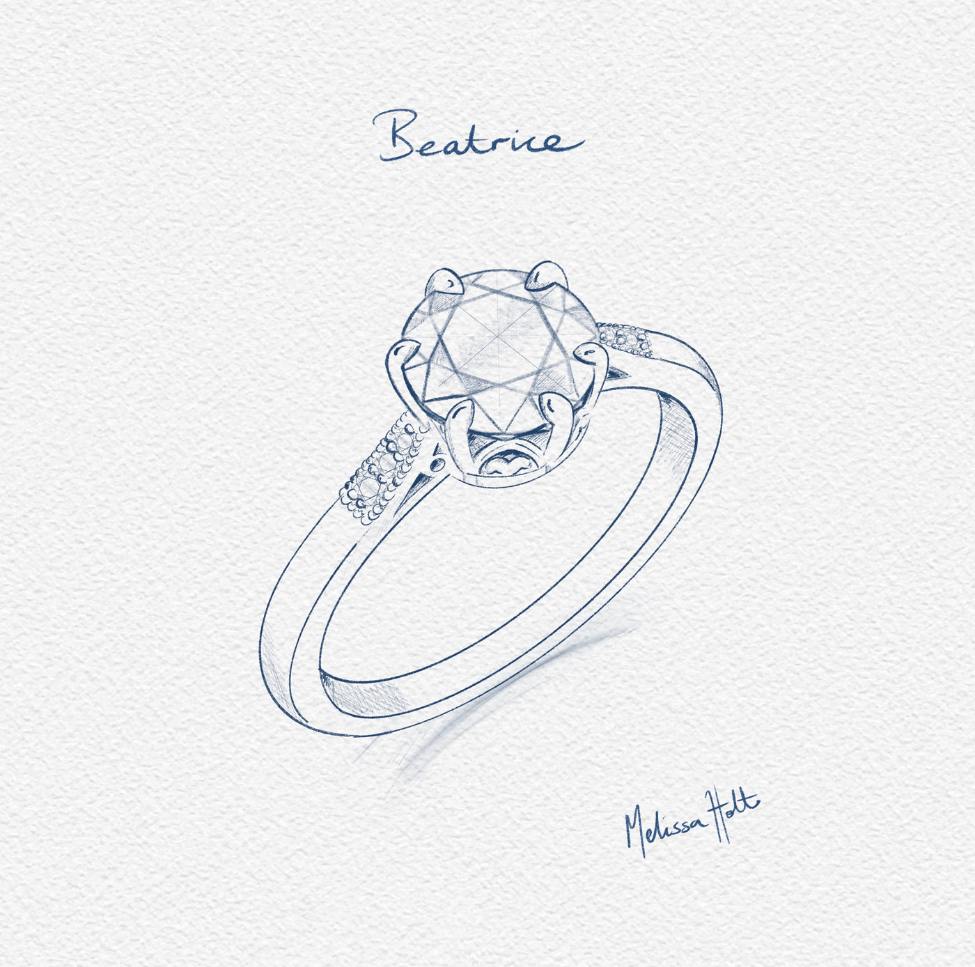 The Beatrice Engagement Ring - Old European Cut Celeste Diamonds®