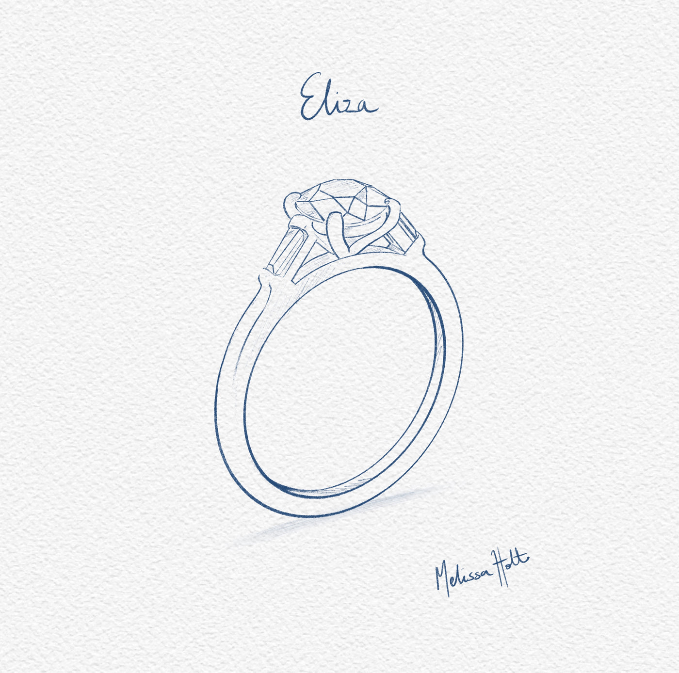 The Eliza Engagement Ring - Old European Cut Celeste Diamonds®