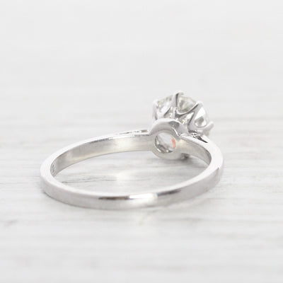 Vintage 1 Carat Brilliant Cut Diamond Solitaire