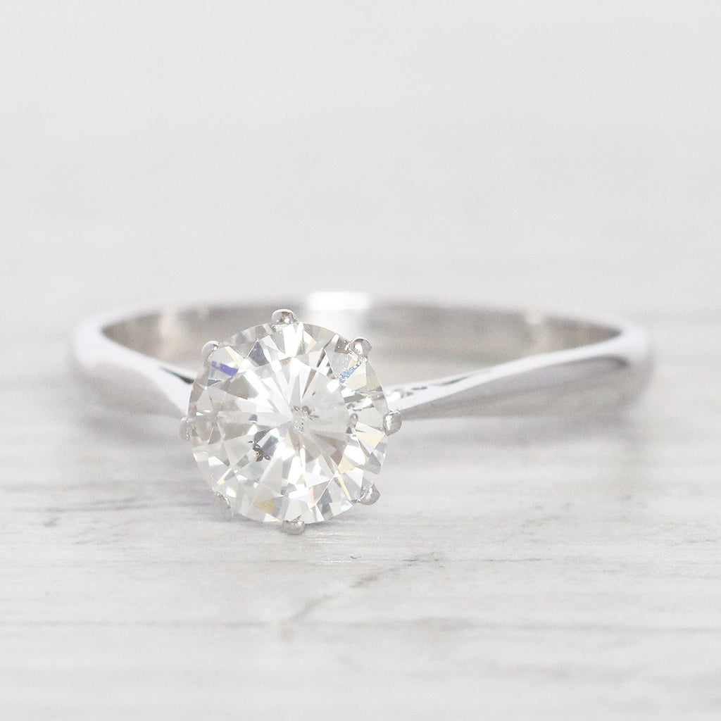 Vintage 1.20 Carat Brilliant Cut Diamond Solitaire