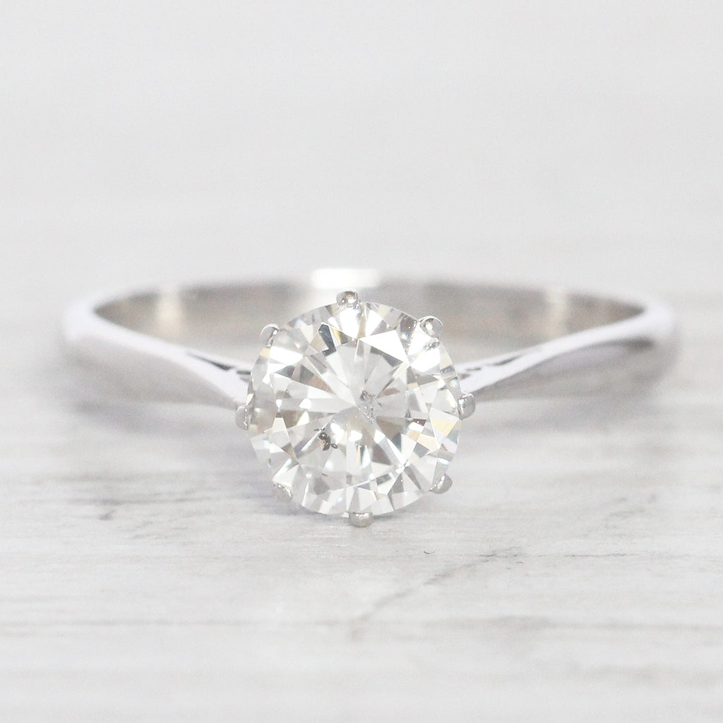 Vintage 1.20 Carat Brilliant Cut Diamond Solitaire