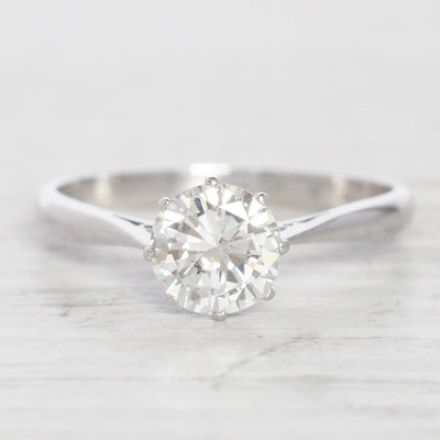 Vintage 1.20 Carat Brilliant Cut Diamond Solitaire