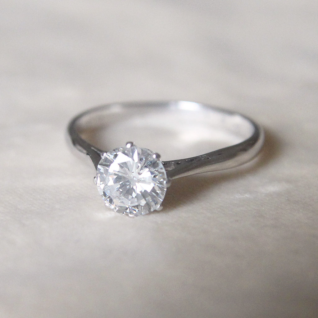 Vintage 1.20 Carat Brilliant Cut Diamond Solitaire